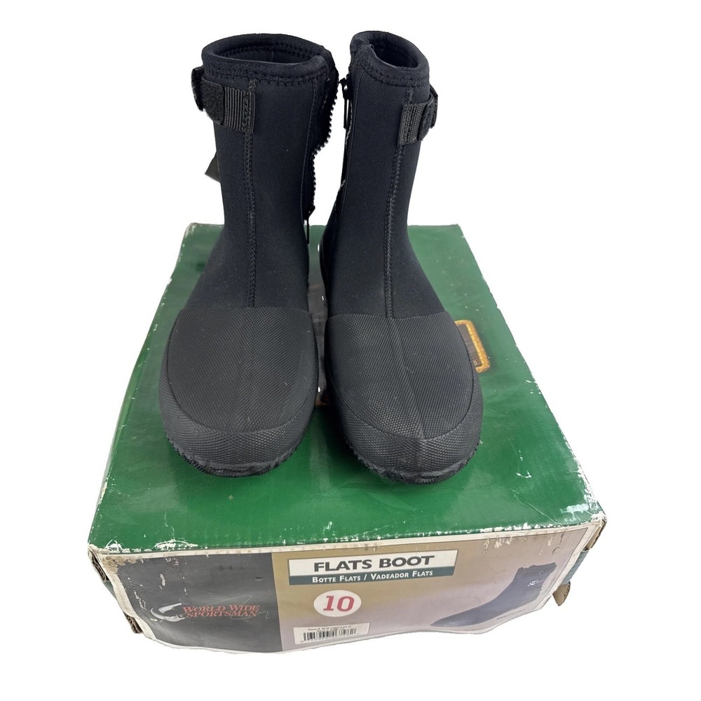 RedHead World Wide Sportsman Flats Boot Men Size 10  Fishing Wading Shoe Black